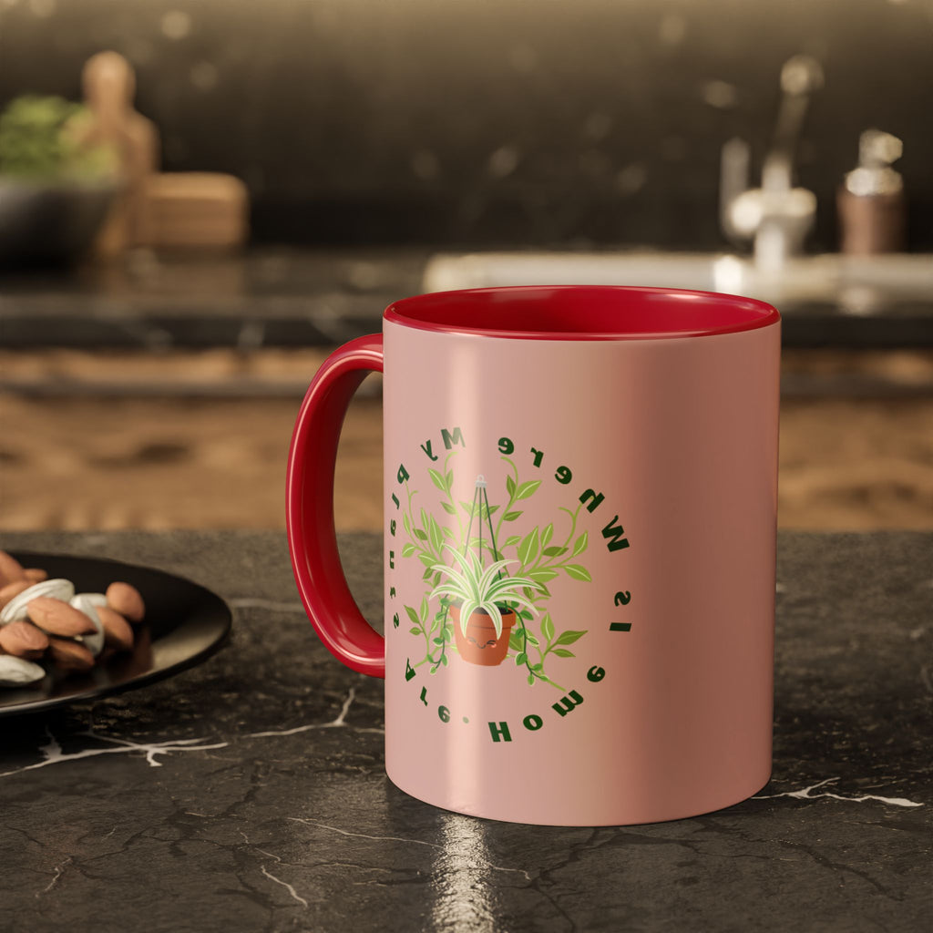 Plant Mom Mug – 'Home Is Where My Plants Are' Ceramic Coffee Cup (11oz & 15oz)