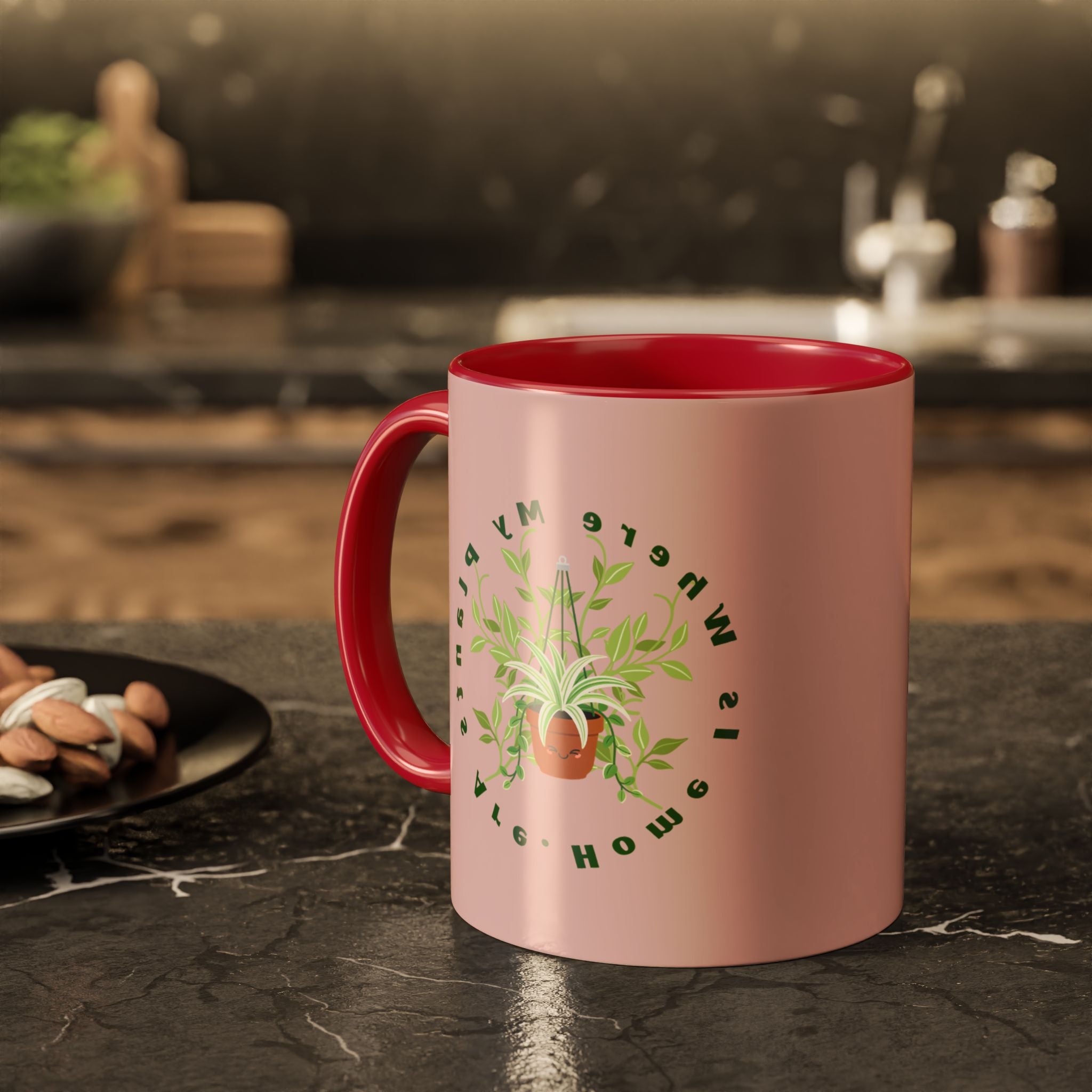 Plant Mom Mug – 'Home Is Where My Plants Are' Ceramic Coffee Cup (11oz & 15oz)
