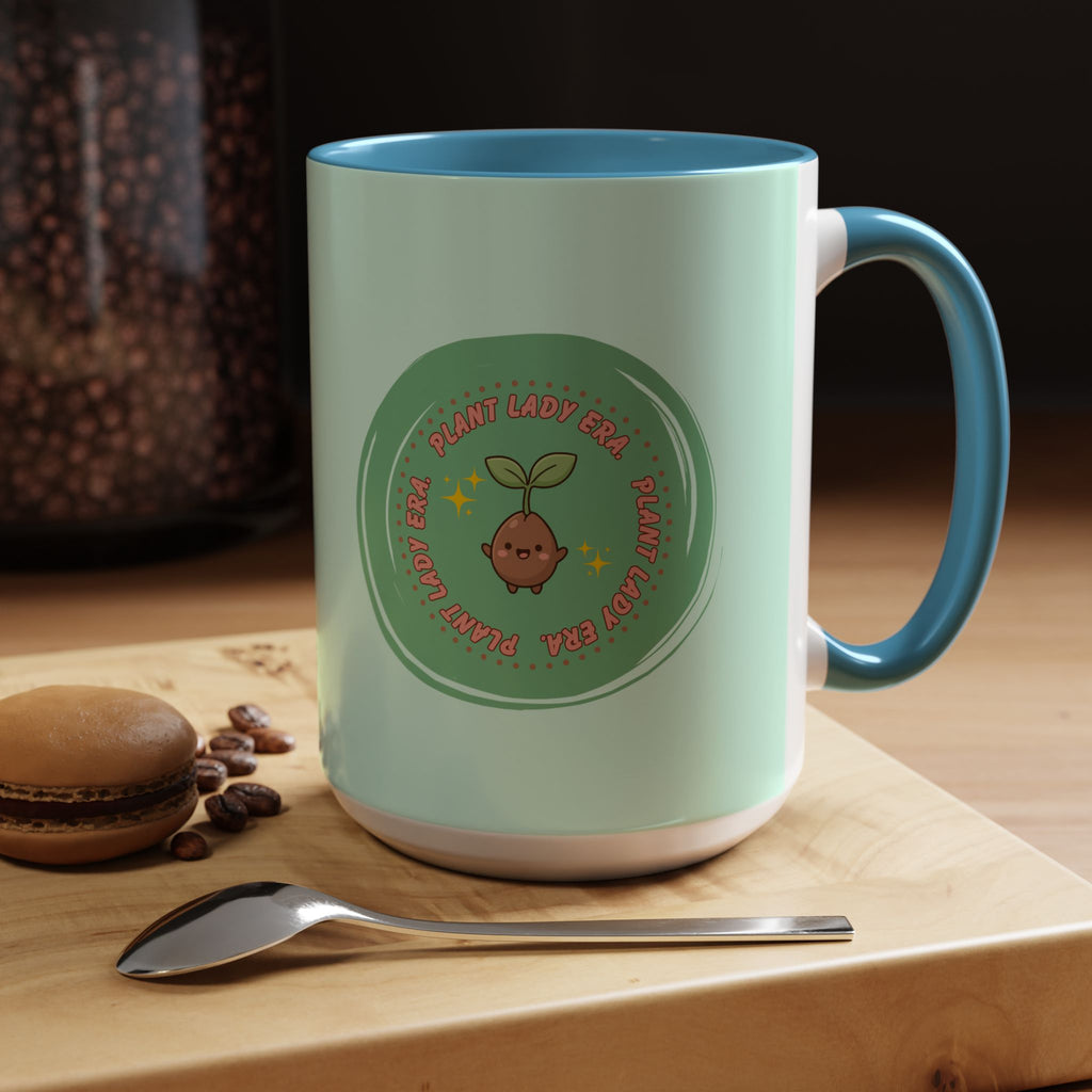 Plant Lady Era Coffee Mug — Cute Sprout Accent Mug (11/15oz)