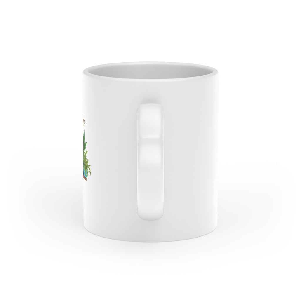 Plant Lover Mug – 'Plants' Illustration Ceramic Coffee Cup