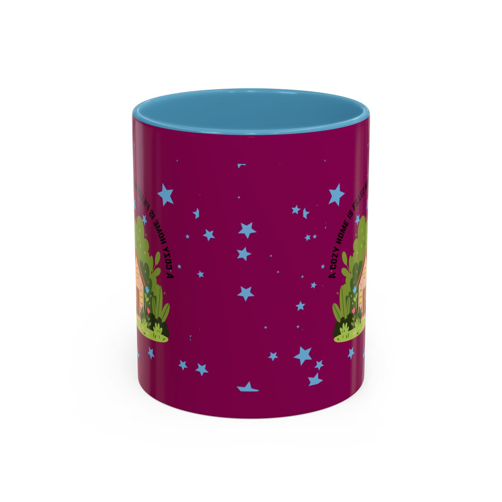 Cozy Cottage Accent Coffee Mug – 'Home Filled with Love and Light' Ceramic 11/15oz