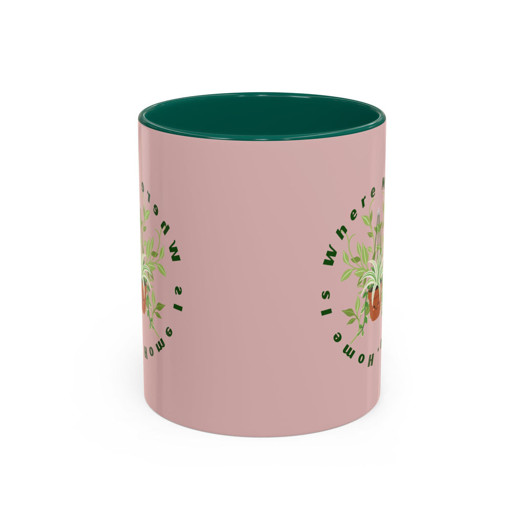 Plant Mom Mug – 'Home Is Where My Plants Are' Ceramic Coffee Cup (11oz & 15oz)