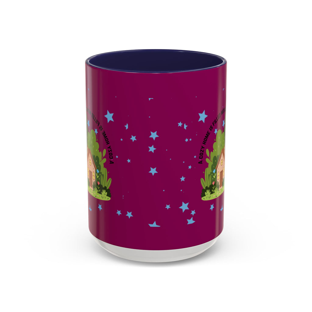 Cozy Cottage Accent Coffee Mug – 'Home Filled with Love and Light' Ceramic 11/15oz