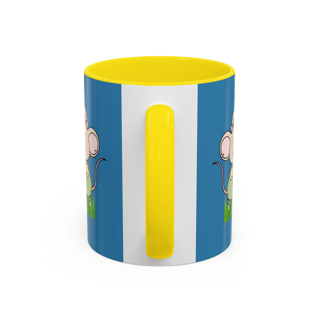 Cute Mouse Floral Coffee Mug — 'XOXO' Accent 11/15oz