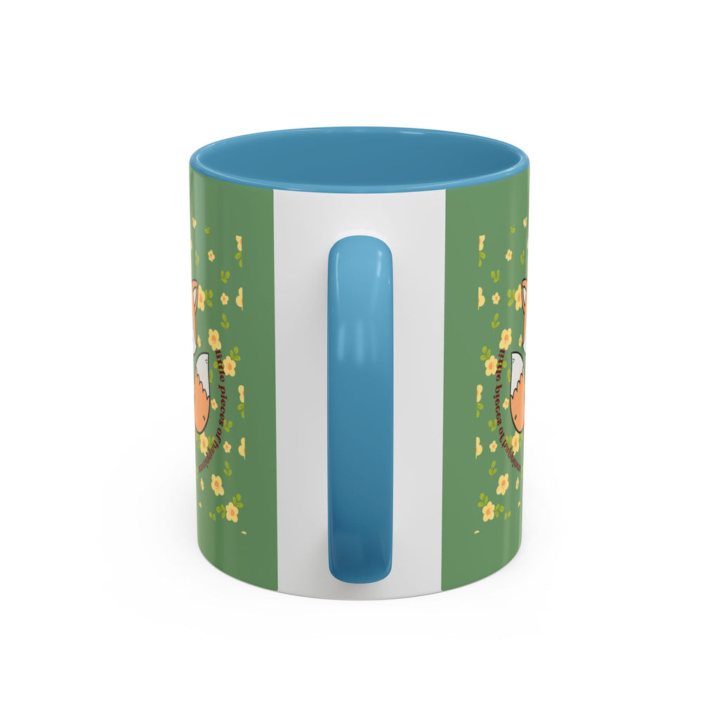 Cute Fox Floral Coffee Mug – Cute Fox Holding Potted Plant Accent Mug