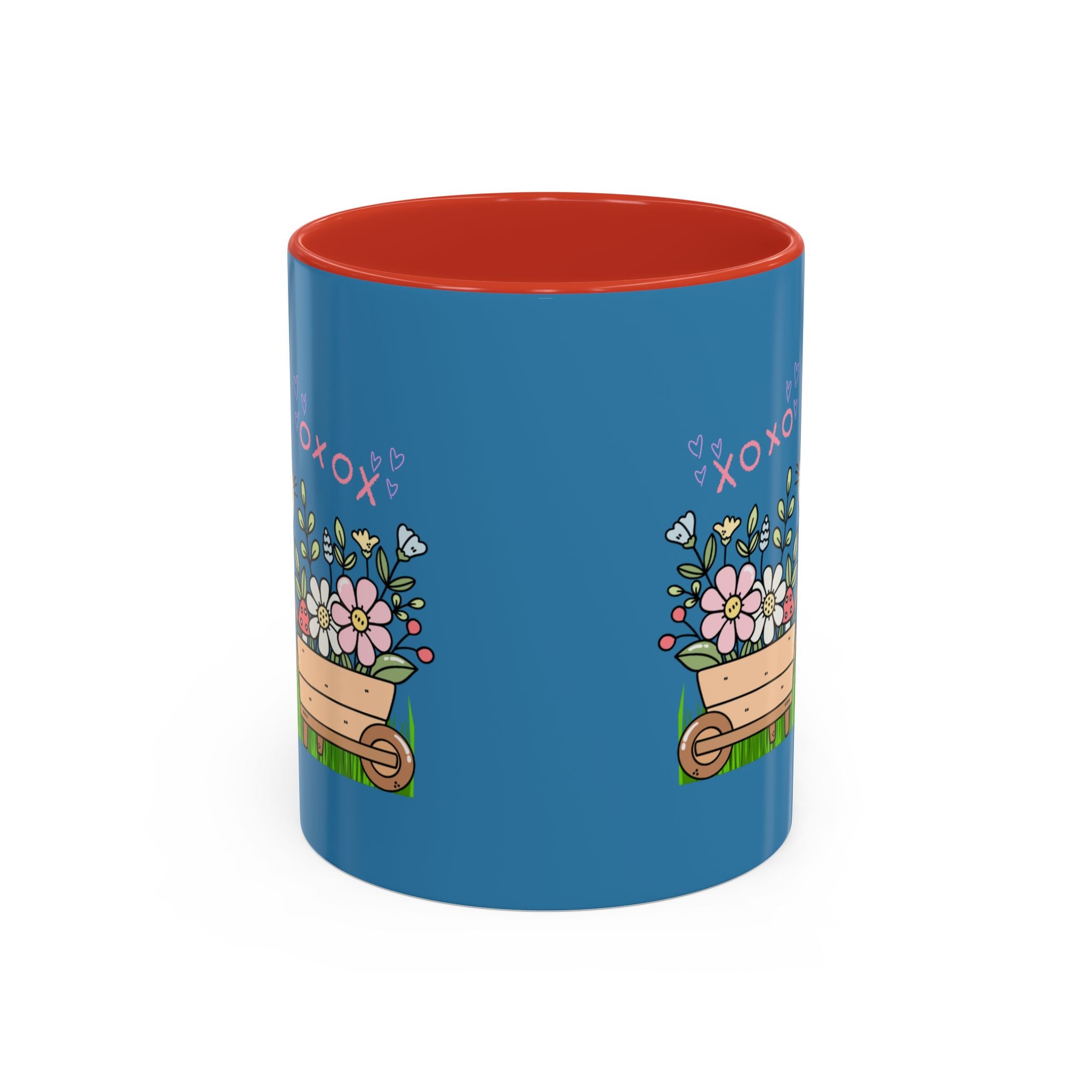 Cute Mouse Floral Coffee Mug — 'XOXO' Accent 11/15oz