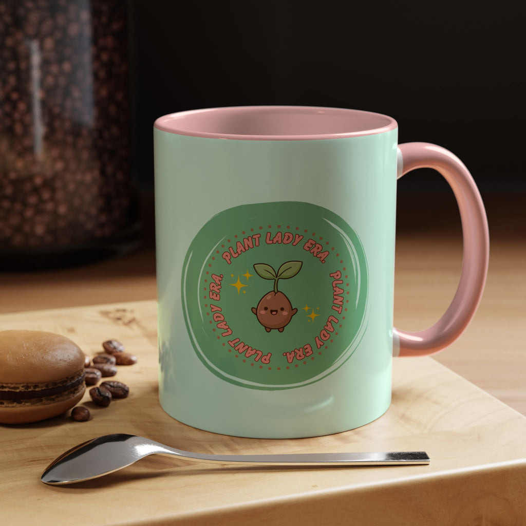 Plant Lady Era Coffee Mug — Cute Sprout Accent Mug (11/15oz)