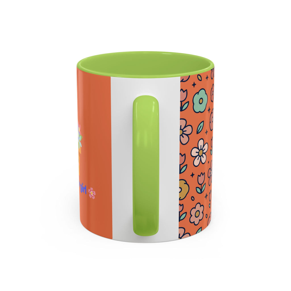 You Grow Girl Floral Coffee Mug — Cute Flower Pot Accent Mug (11oz)