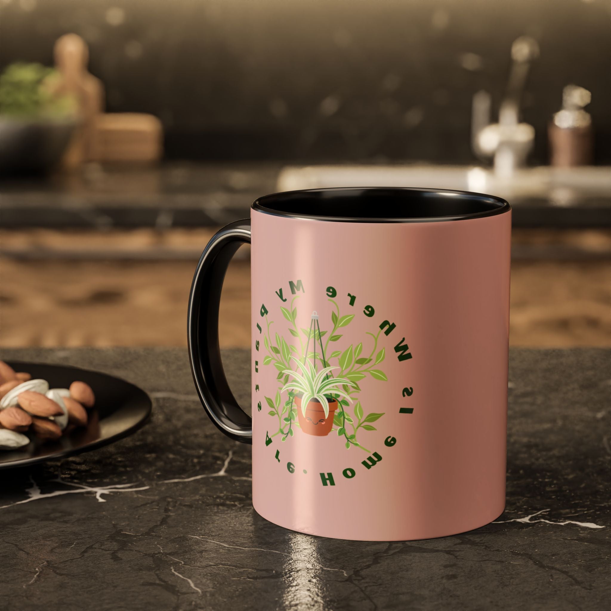 Plant Mom Mug – 'Home Is Where My Plants Are' Ceramic Coffee Cup (11oz & 15oz)