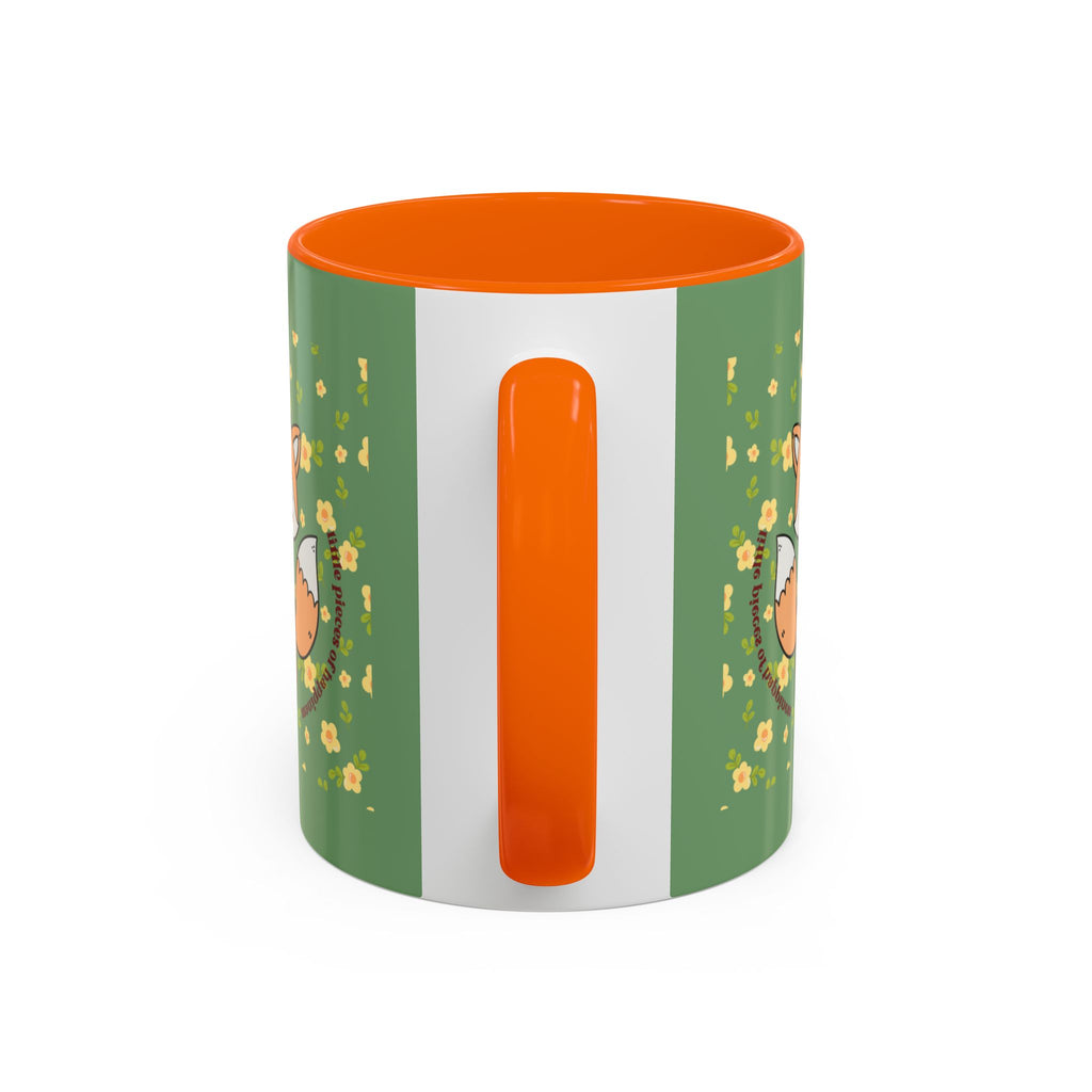 Cute Fox Floral Coffee Mug – Cute Fox Holding Potted Plant Accent Mug