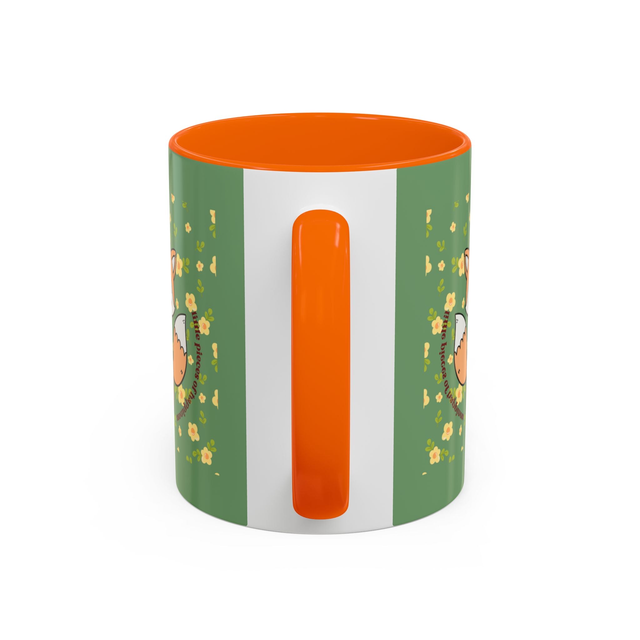 Cute Fox Floral Coffee Mug – Cute Fox Holding Potted Plant Accent Mug