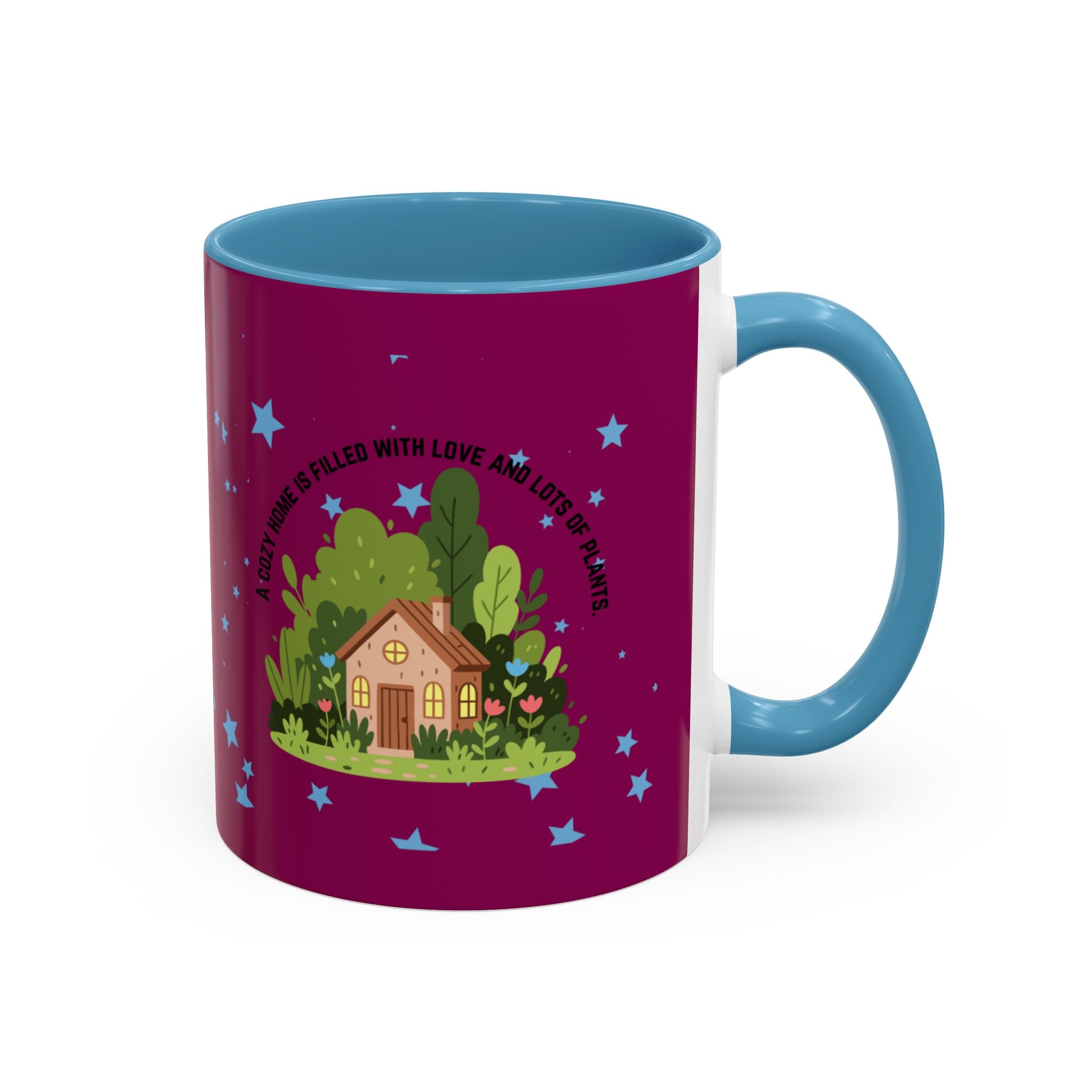 Cozy Cottage Accent Coffee Mug – 'Home Filled with Love and Light' Ceramic 11/15oz