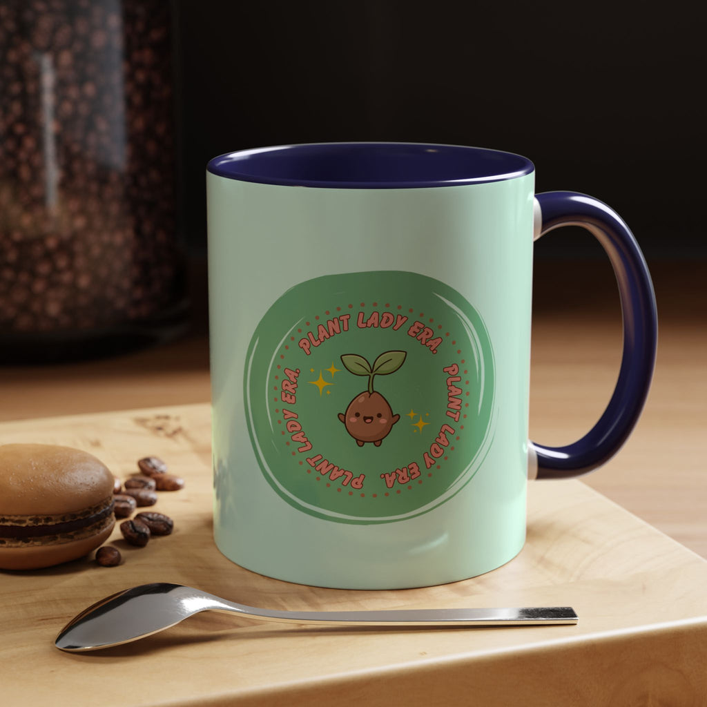 Plant Lady Era Coffee Mug — Cute Sprout Accent Mug (11/15oz)