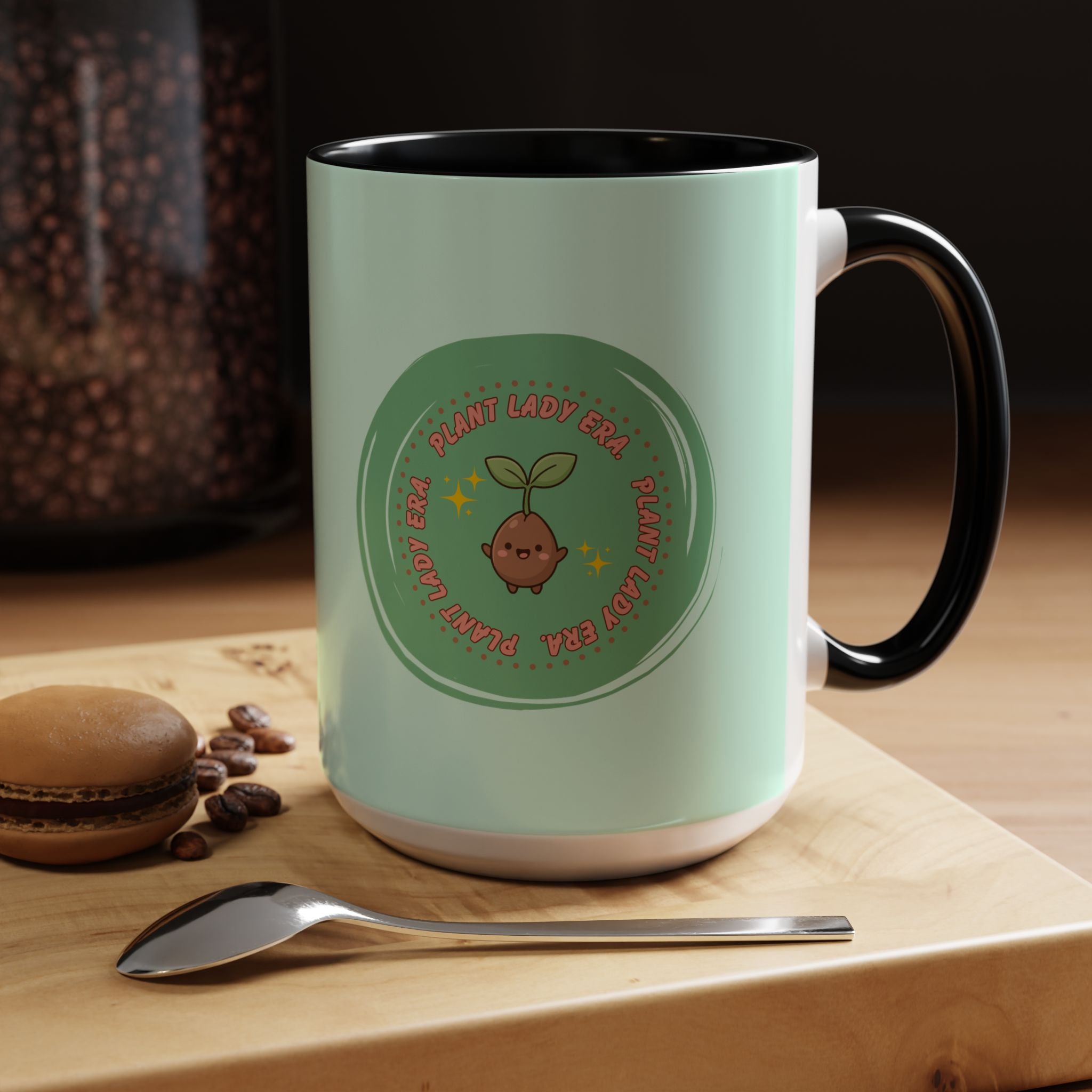 Plant Lady Era Coffee Mug — Cute Sprout Accent Mug (11/15oz)