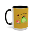Sunflower Soul Club Frog Mug — Cute Floral Coffee Cup (11oz, 15oz)