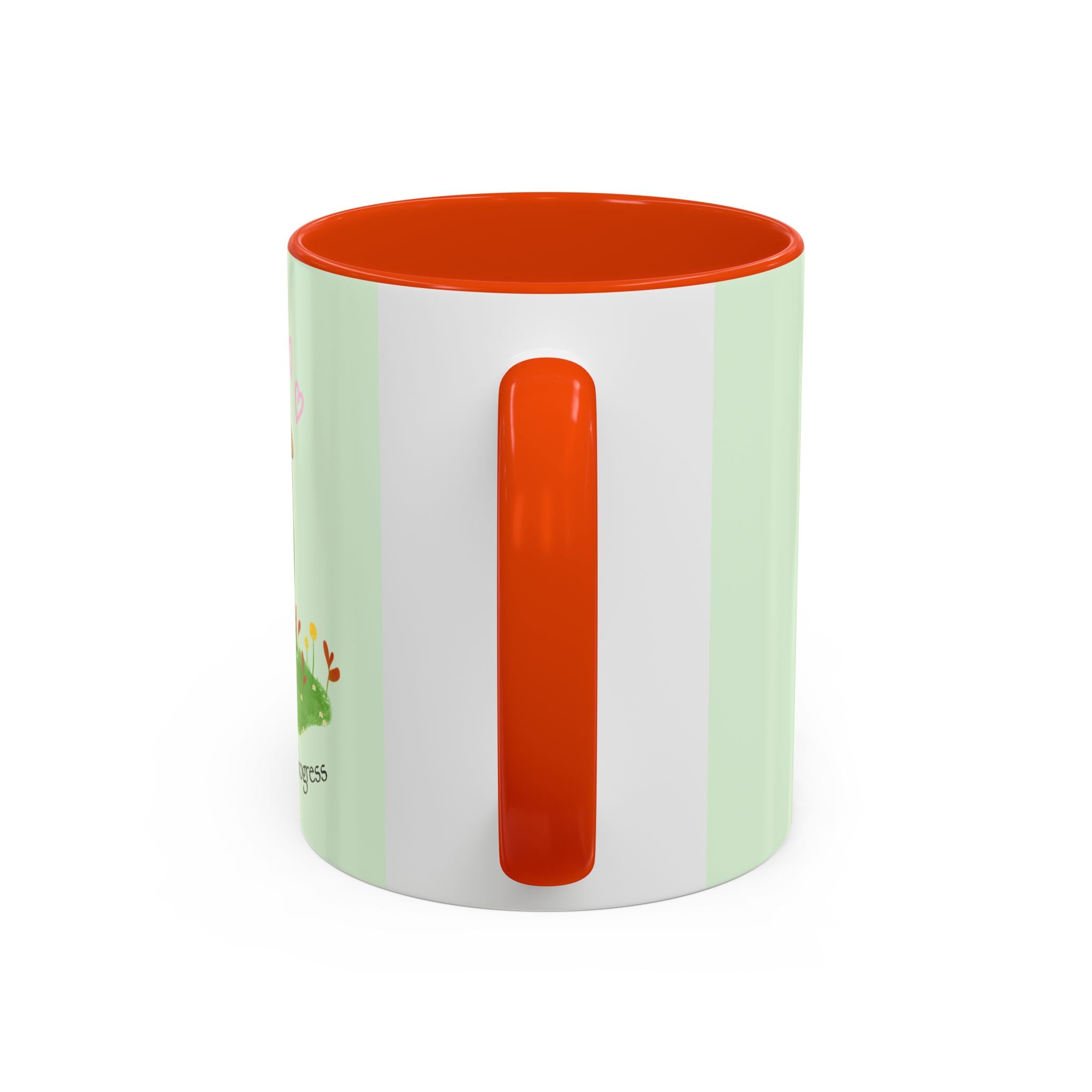 Garden Pea Mug — "Green Thumb in Progress" Cute Plant Lover Coffee Cup