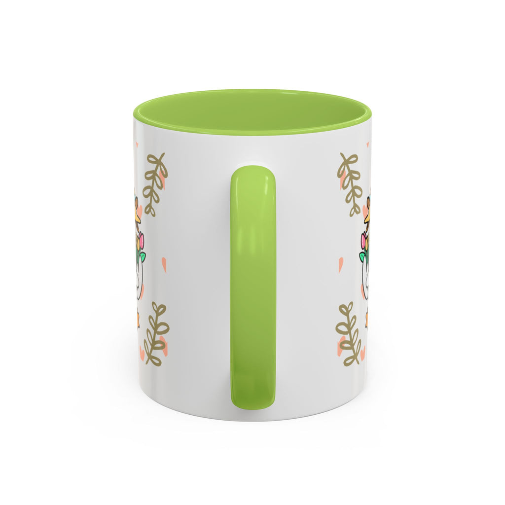 Coffee Mug — Cute Duck Carrying Plants “I Have Plants Tonight” Accent Mug
