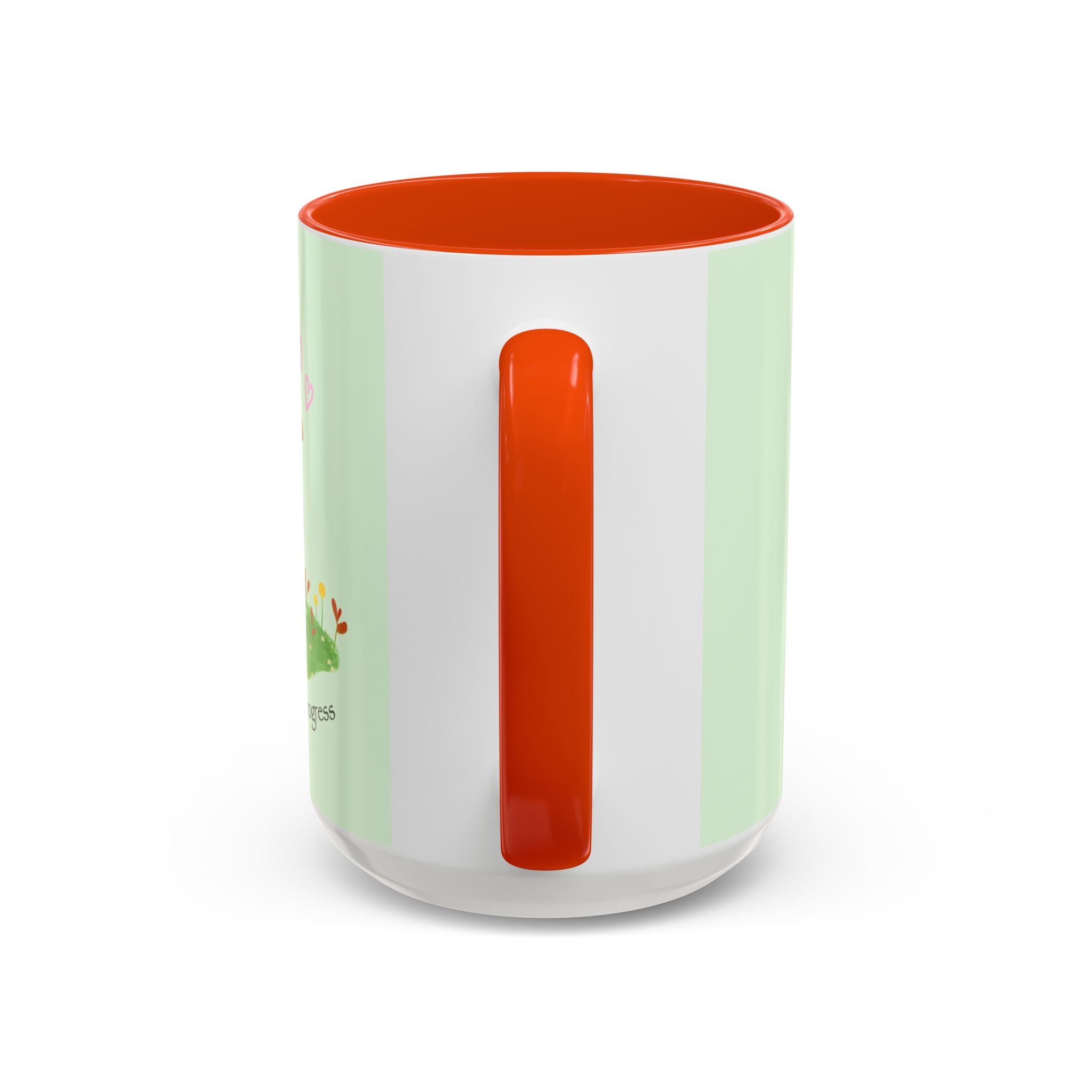 Garden Pea Mug — "Green Thumb in Progress" Cute Plant Lover Coffee Cup