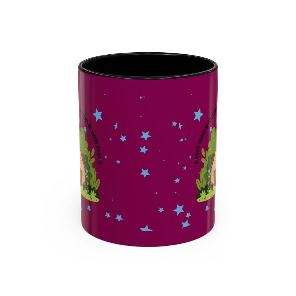 Cozy Cottage Accent Coffee Mug – 'Home Filled with Love and Light' Ceramic 11/15oz