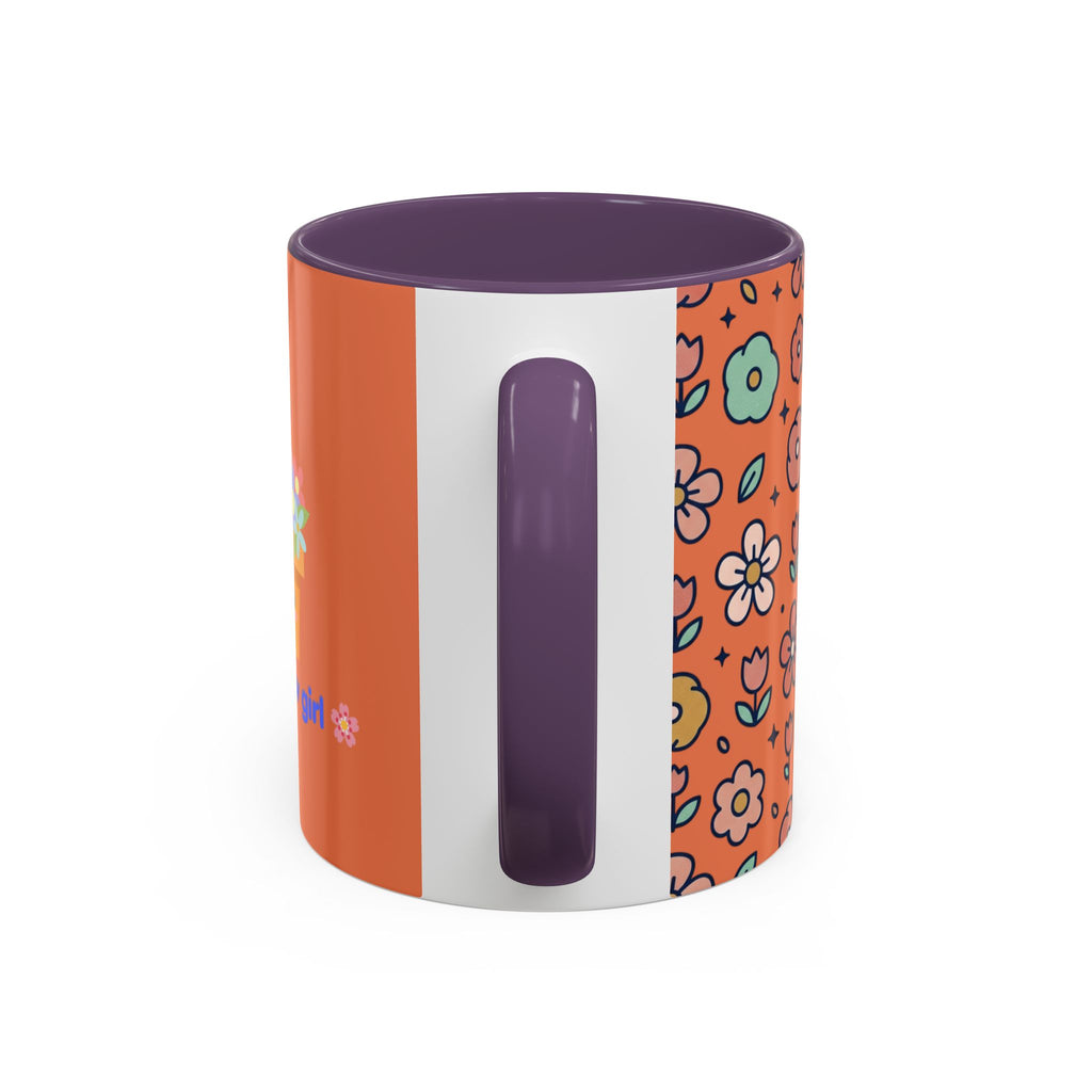 You Grow Girl Floral Coffee Mug — Cute Flower Pot Accent Mug (11oz)