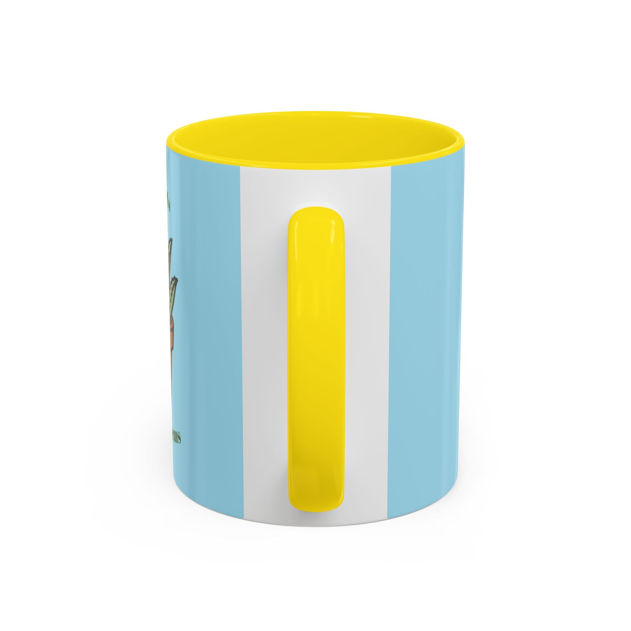Cute Plant Lover Coffee Mug — "More Plants, Less Problems" Accent Ceramic Mug