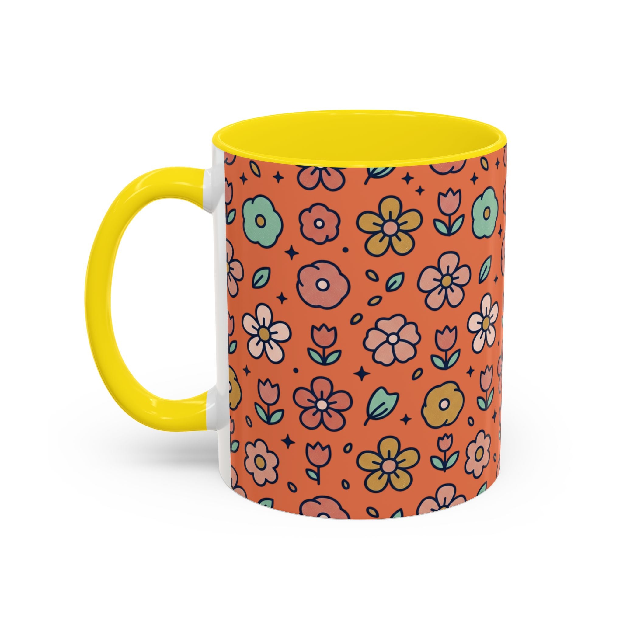 You Grow Girl Floral Coffee Mug — Cute Flower Pot Accent Mug (11oz)