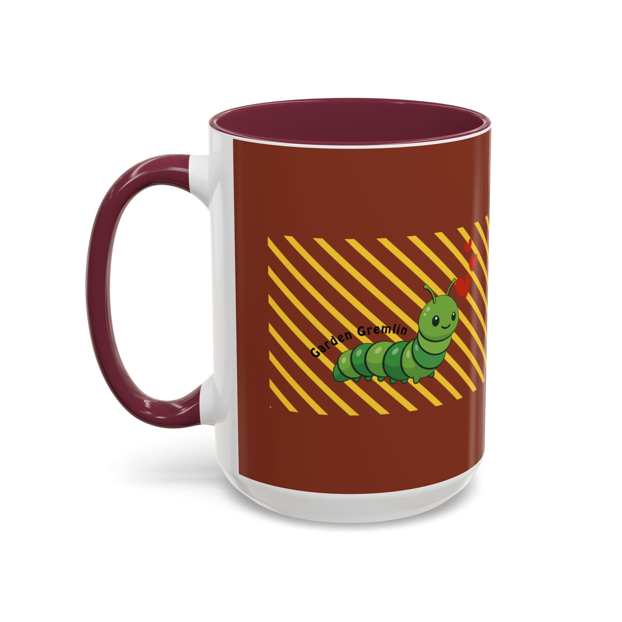Cute Caterpillar Striped Coffee Mug (11oz, 15oz) — Colorful Novelty Tea Cup