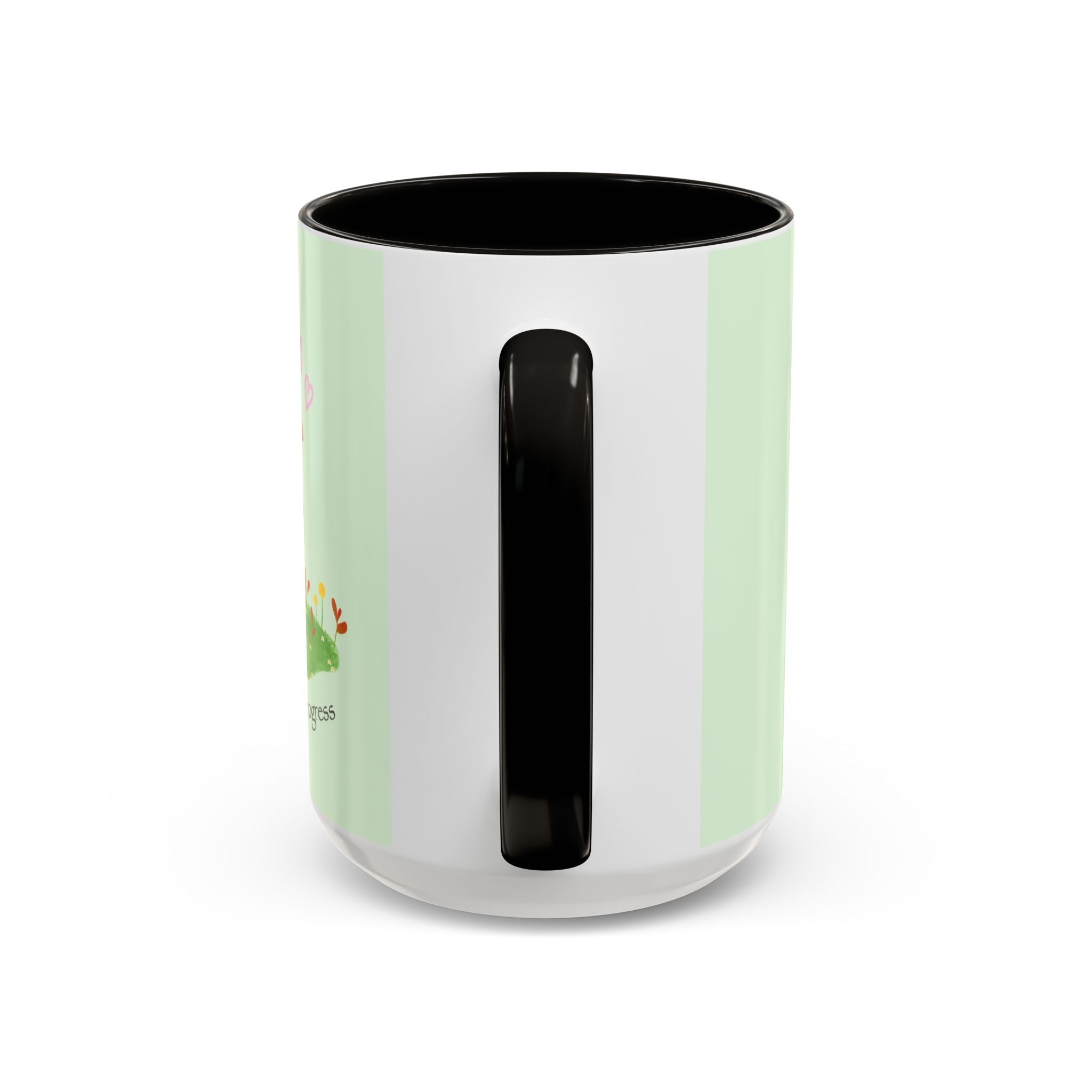 Garden Pea Mug — "Green Thumb in Progress" Cute Plant Lover Coffee Cup
