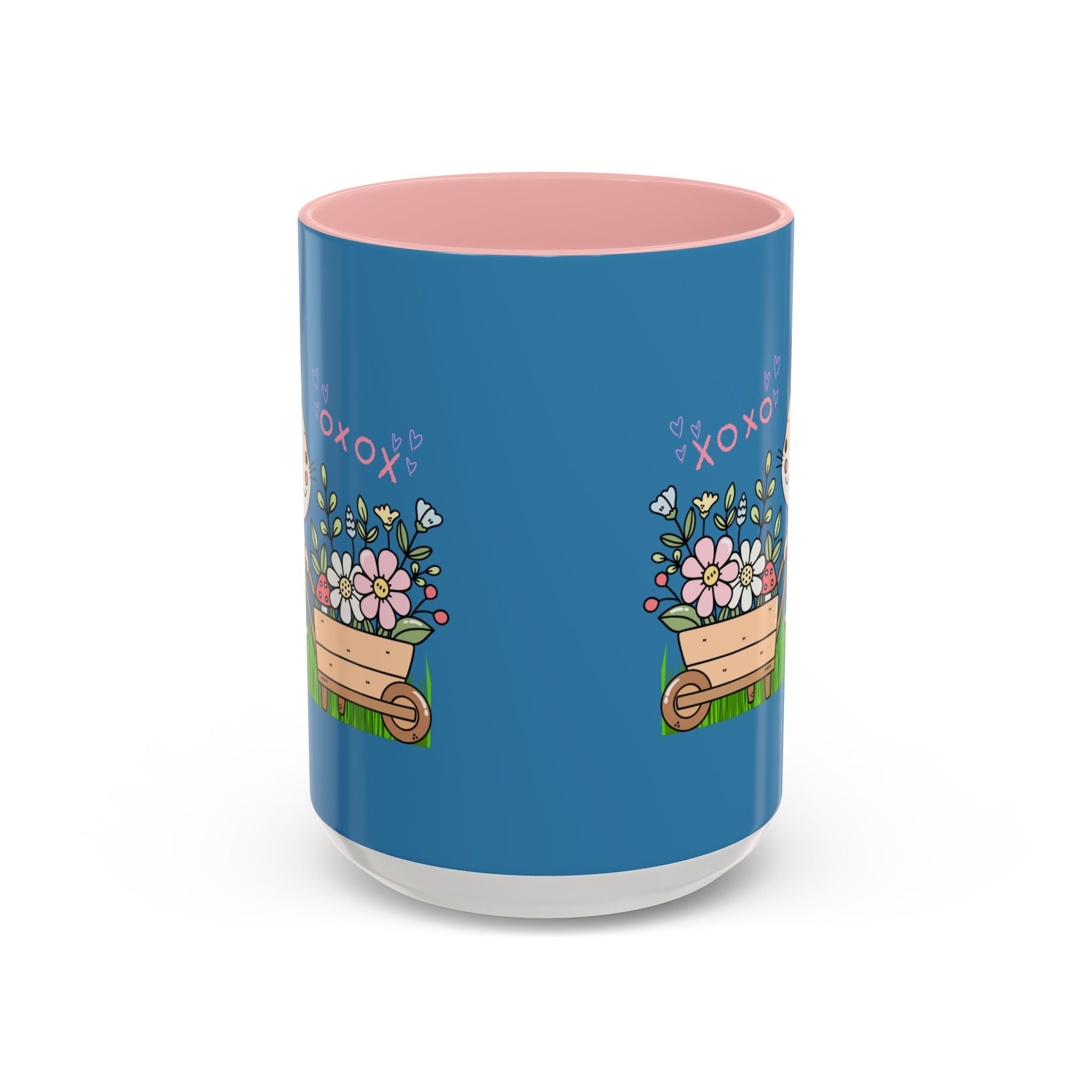 Cute Mouse Floral Coffee Mug — 'XOXO' Accent 11/15oz
