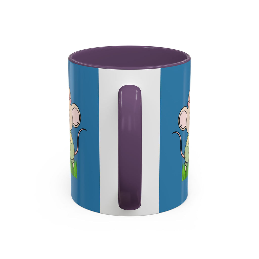 Cute Mouse Floral Coffee Mug — 'XOXO' Accent 11/15oz