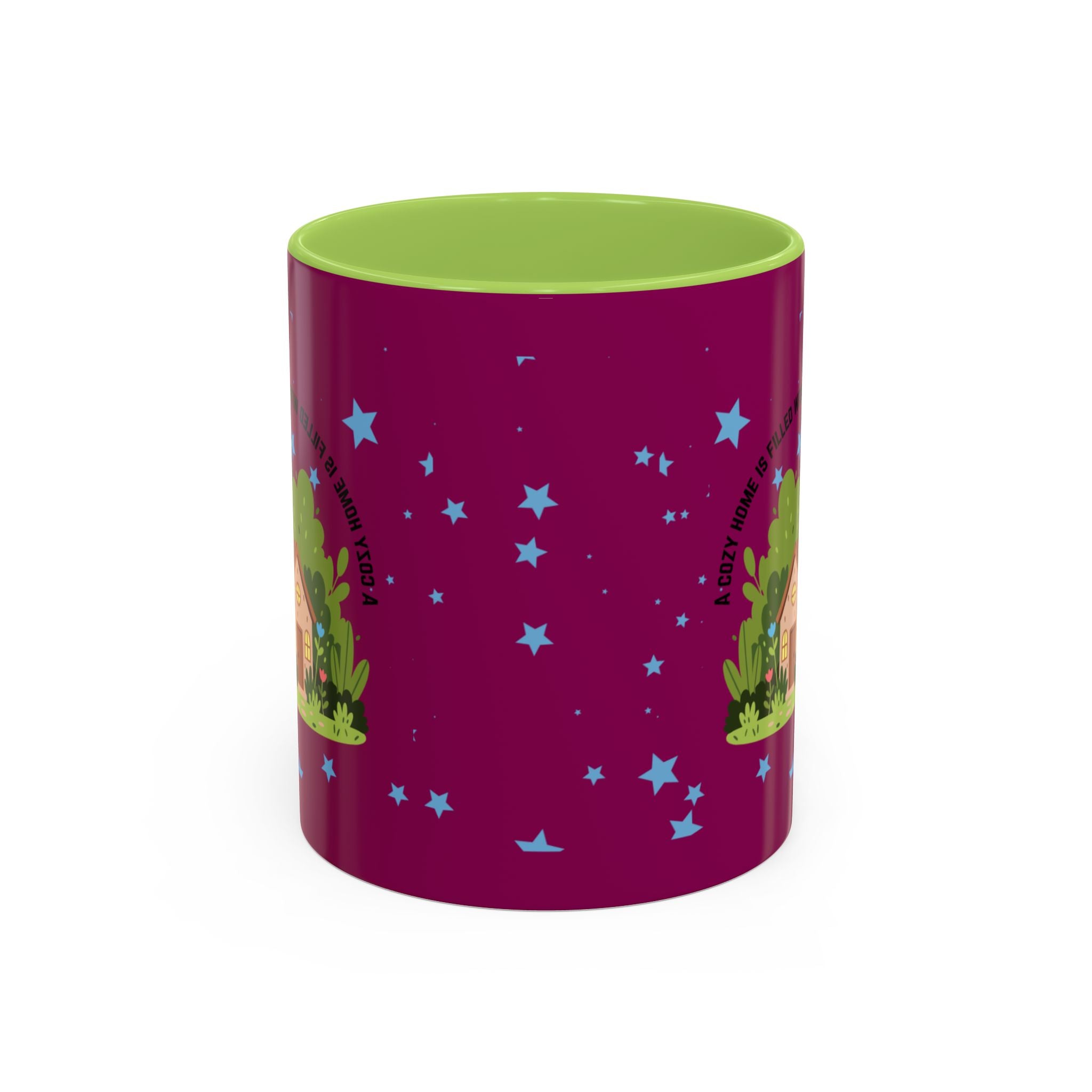 Cozy Cottage Accent Coffee Mug – 'Home Filled with Love and Light' Ceramic 11/15oz