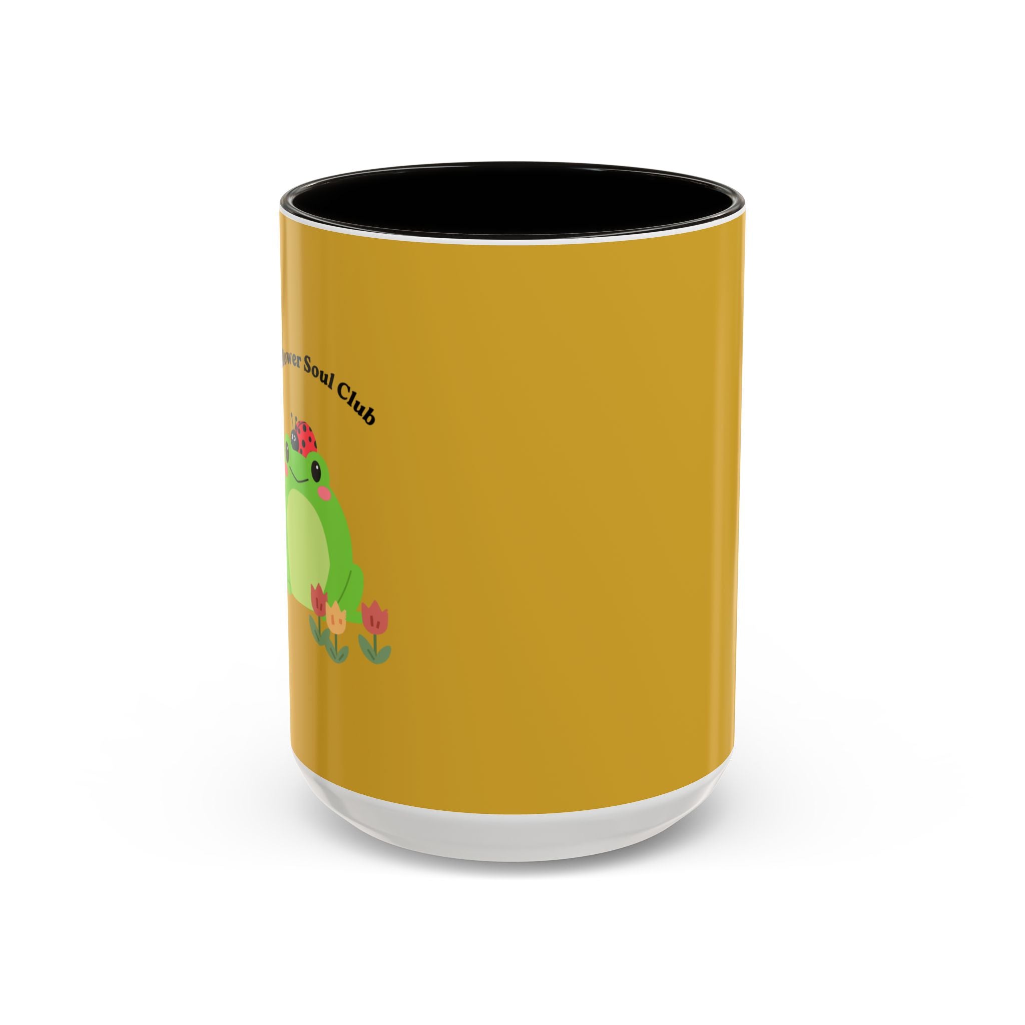 Sunflower Soul Club Frog Mug — Cute Floral Coffee Cup (11oz, 15oz)