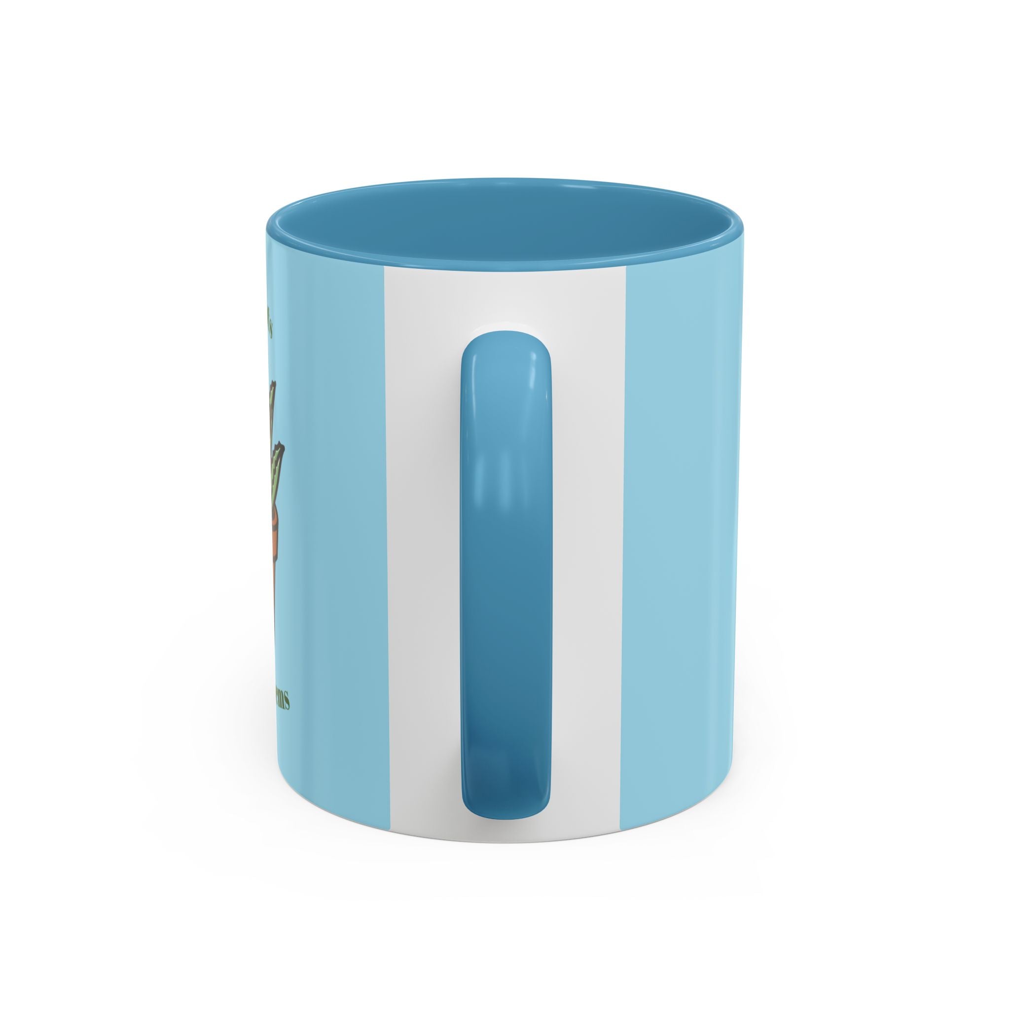 Cute Plant Lover Coffee Mug — "More Plants, Less Problems" Accent Ceramic Mug