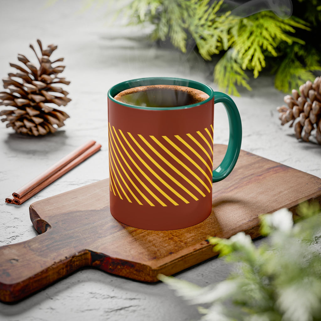 Cute Caterpillar Striped Coffee Mug (11oz, 15oz) — Colorful Novelty Tea Cup