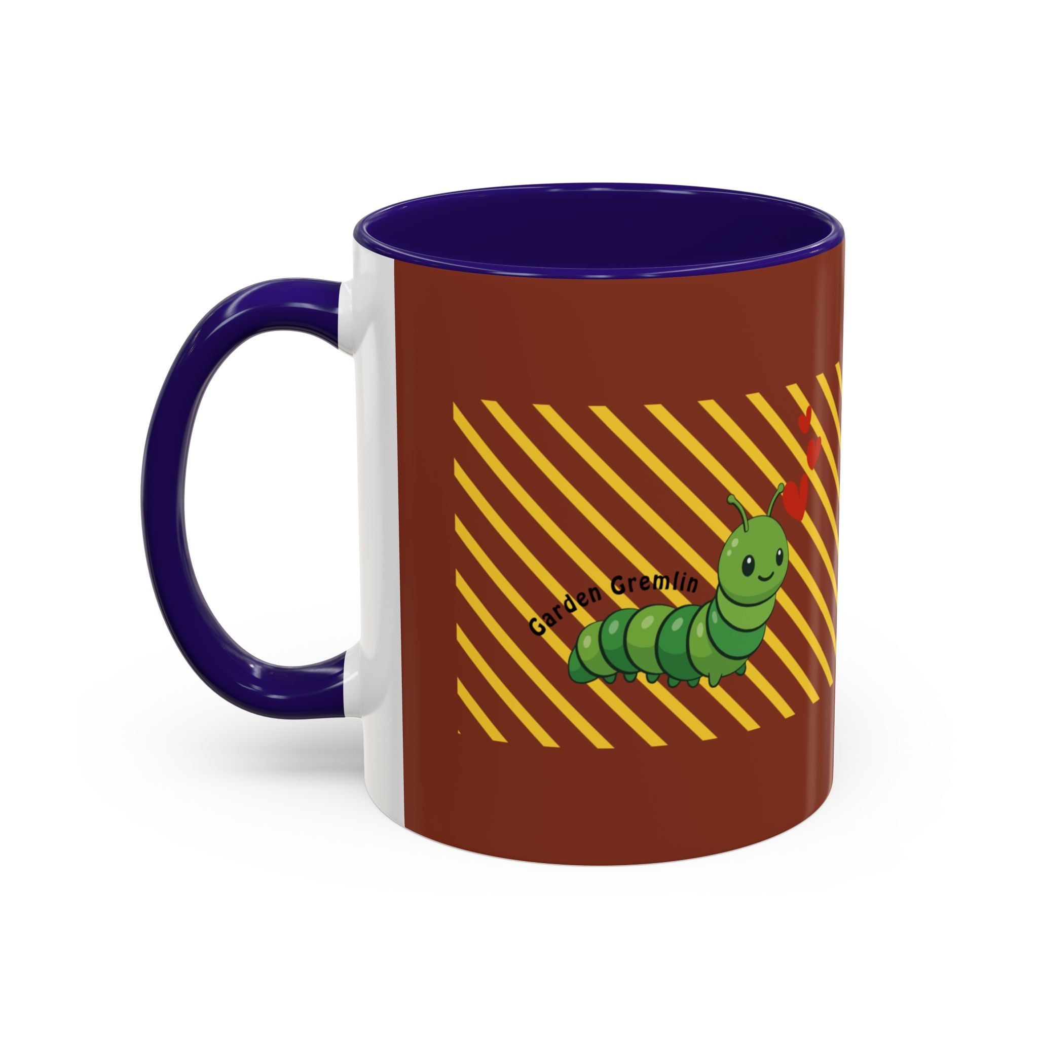 Cute Caterpillar Striped Coffee Mug (11oz, 15oz) — Colorful Novelty Tea Cup