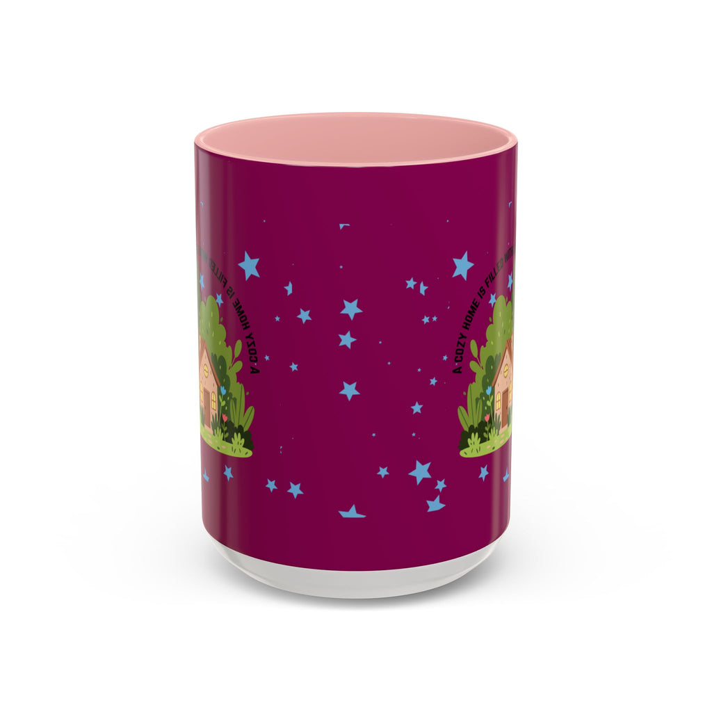 Cozy Cottage Accent Coffee Mug – 'Home Filled with Love and Light' Ceramic 11/15oz