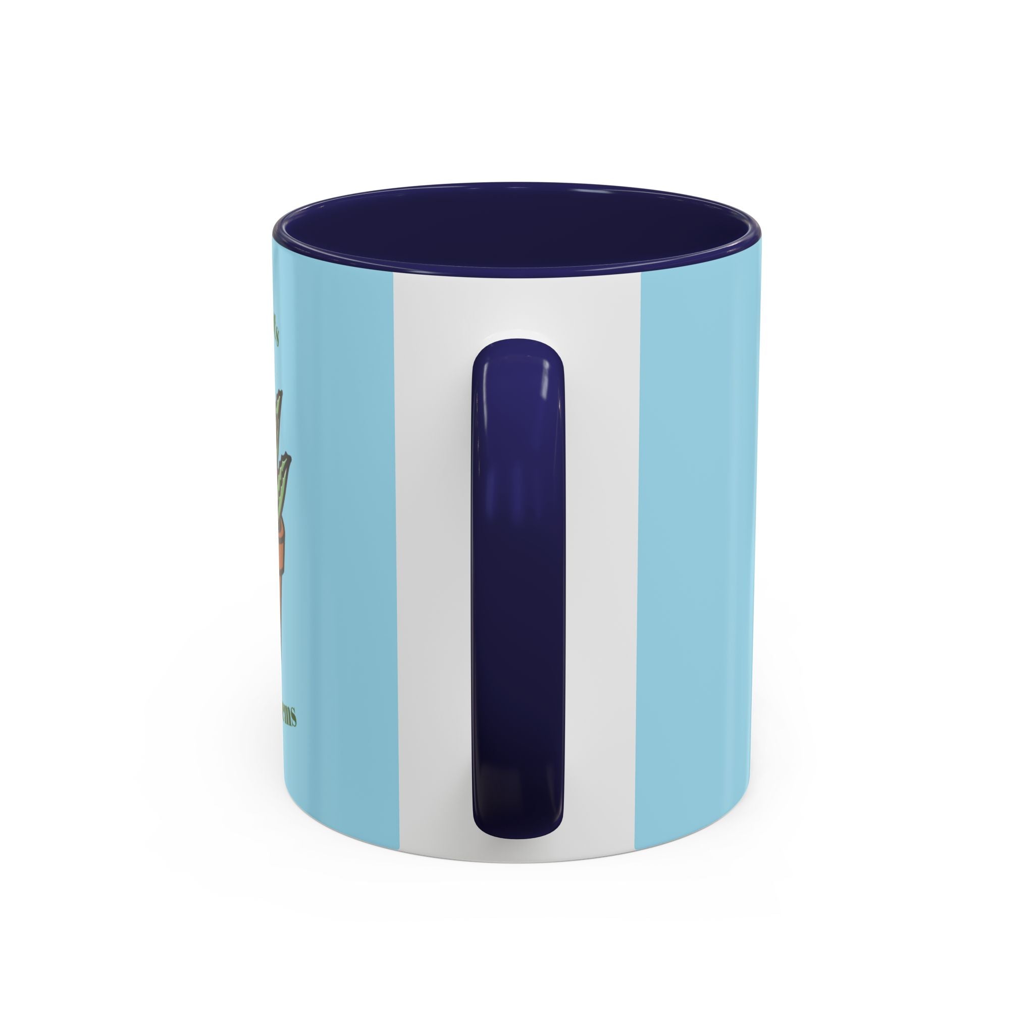 Cute Plant Lover Coffee Mug — "More Plants, Less Problems" Accent Ceramic Mug