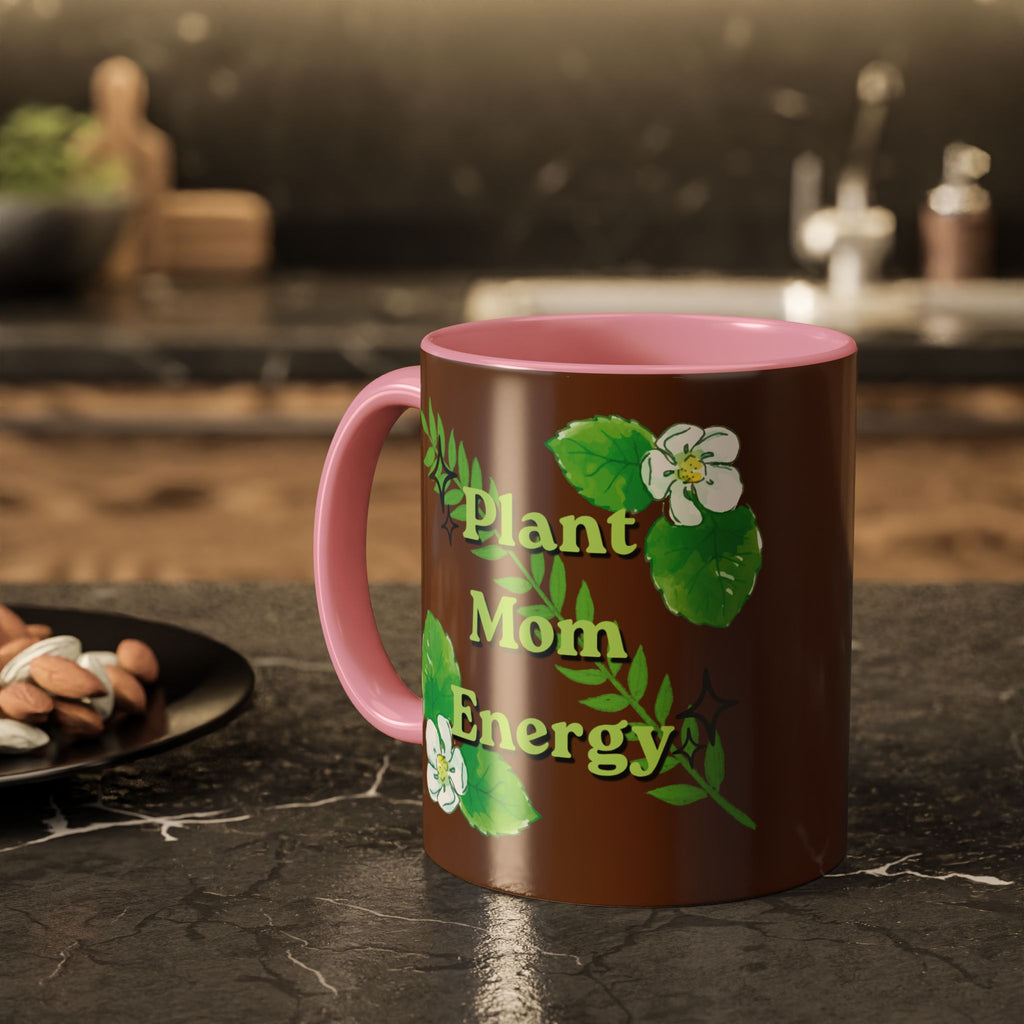 Plant Mom Energy Mug — Botanical Coffee Cup (11oz & 15oz)