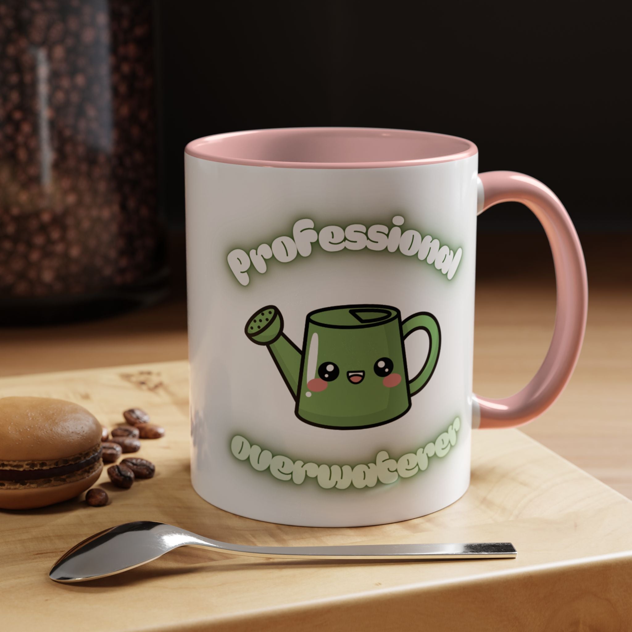 Professional Overwaterer Watering Can Coffee Mug — Cute Kawaii Plant Lover Accent Mug (11/15oz)