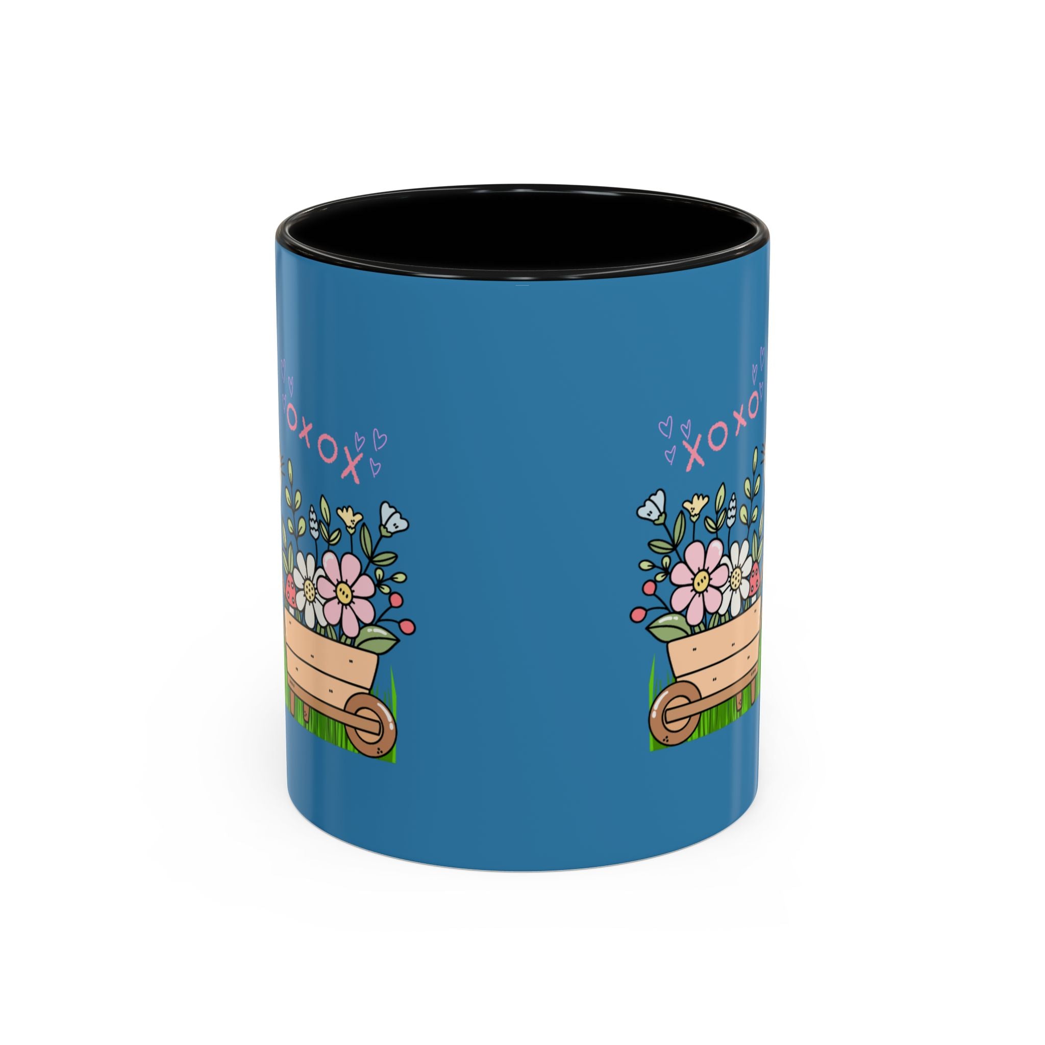 Cute Mouse Floral Coffee Mug — 'XOXO' Accent 11/15oz