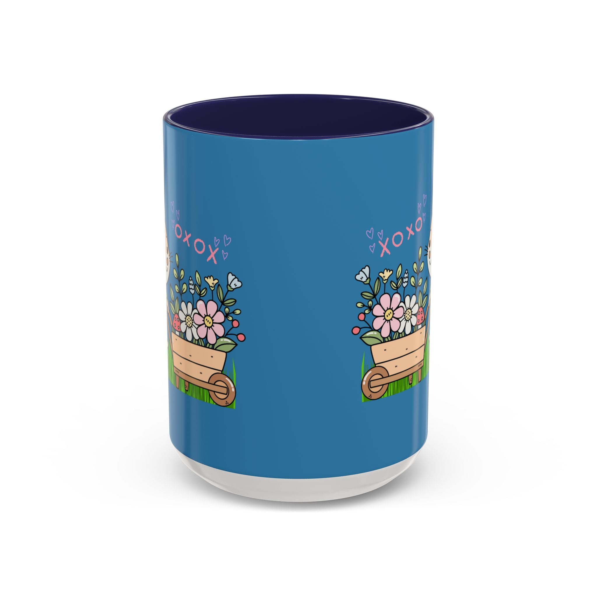 Cute Mouse Floral Coffee Mug — 'XOXO' Accent 11/15oz