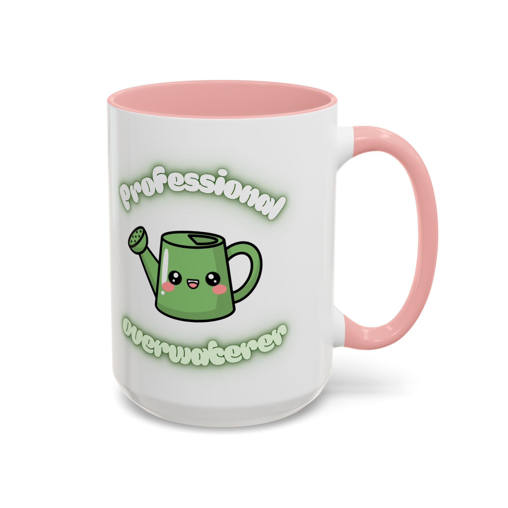 Professional Overwaterer Watering Can Coffee Mug — Cute Kawaii Plant Lover Accent Mug (11/15oz)