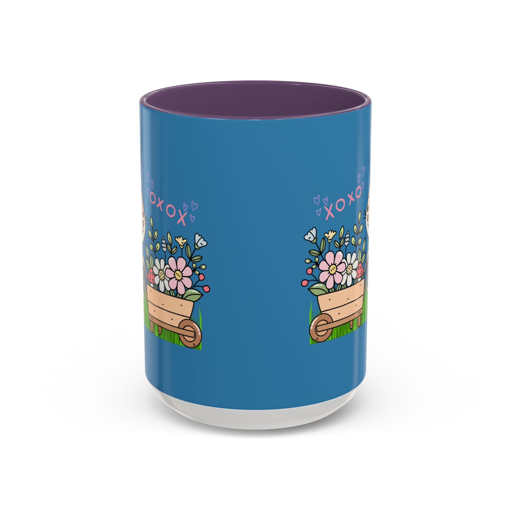 Cute Mouse Floral Coffee Mug — 'XOXO' Accent 11/15oz