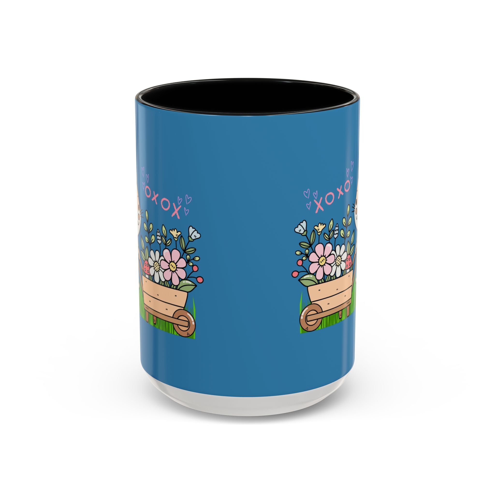 Cute Mouse Floral Coffee Mug — 'XOXO' Accent 11/15oz