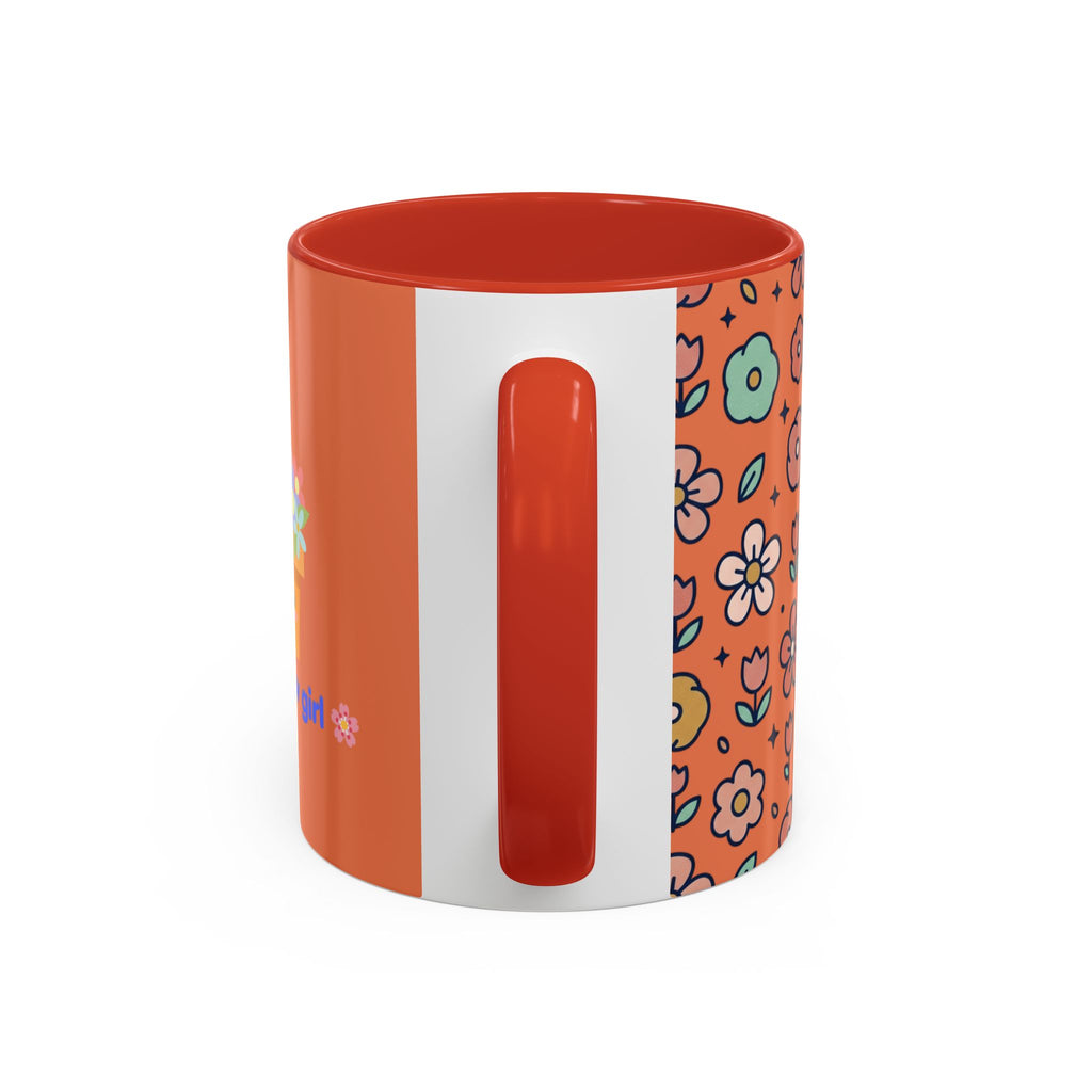 You Grow Girl Floral Coffee Mug — Cute Flower Pot Accent Mug (11oz)