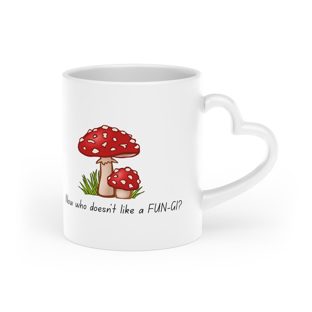 Mushroom Love Mug — Cute Toadstool Illustration with "Now who asked you?"