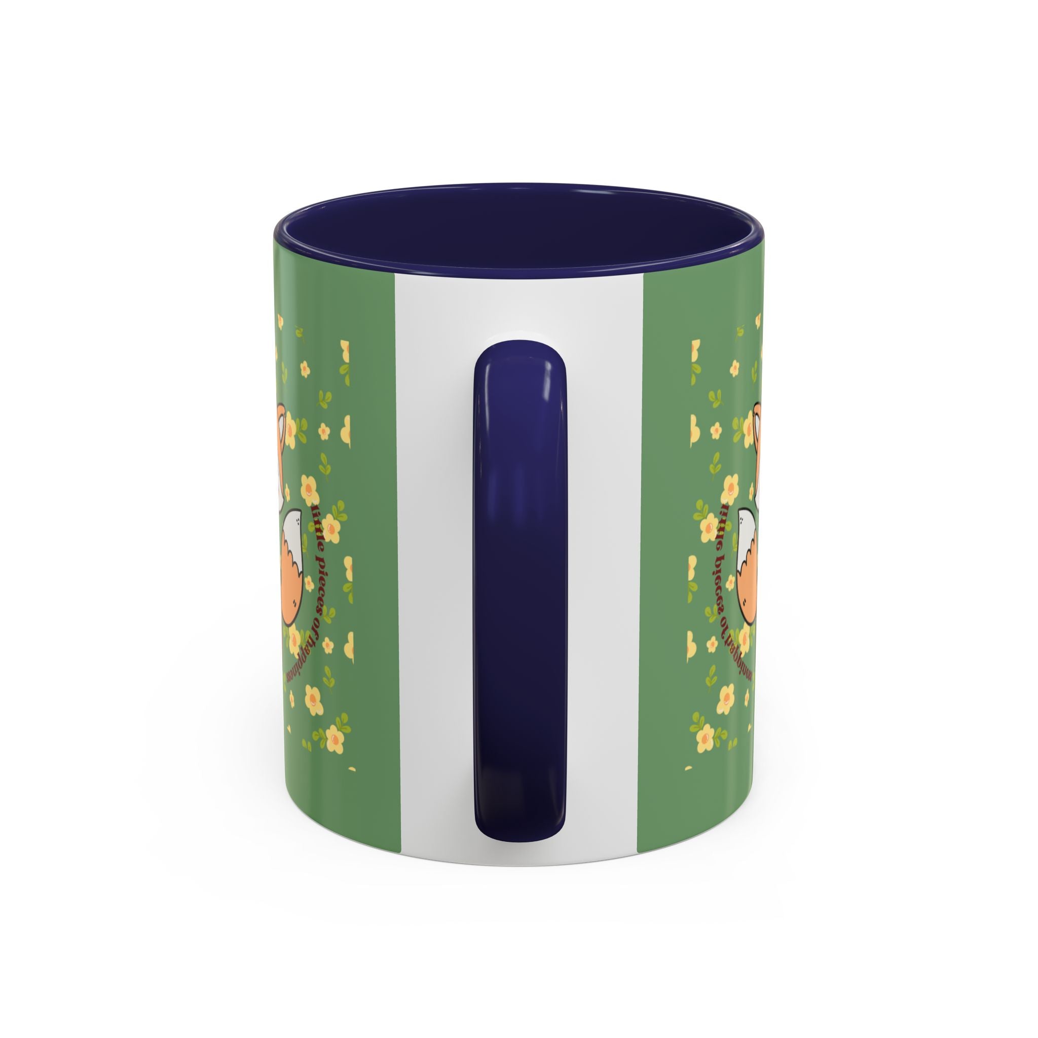 Cute Fox Floral Coffee Mug – Cute Fox Holding Potted Plant Accent Mug