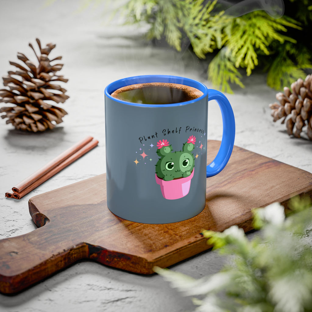 Plant Shelf Princess Ceramic Mug — Cute Cactus 11oz/15oz Gift