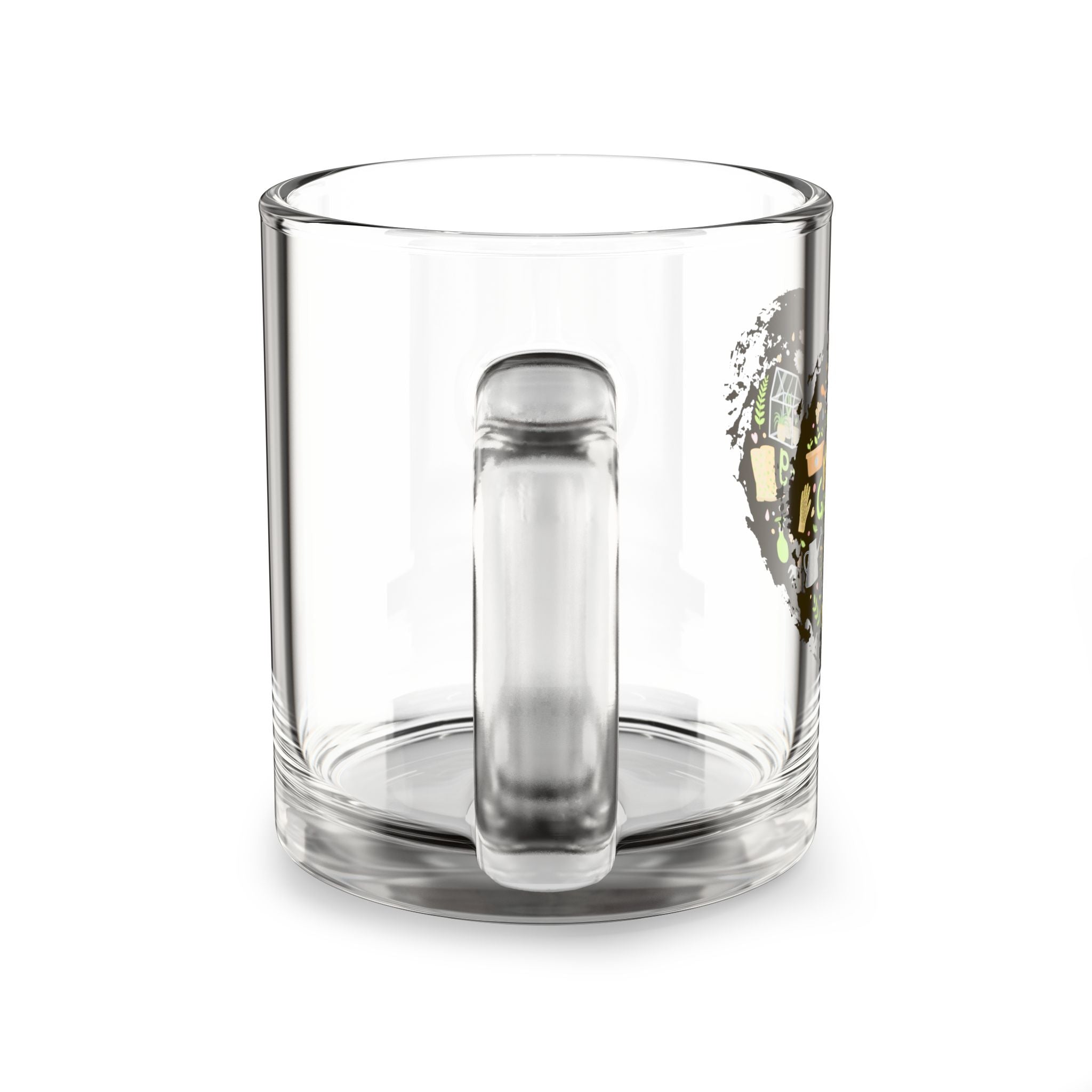 Gardening Glass Mug 10oz — Cute Garden Tools Design