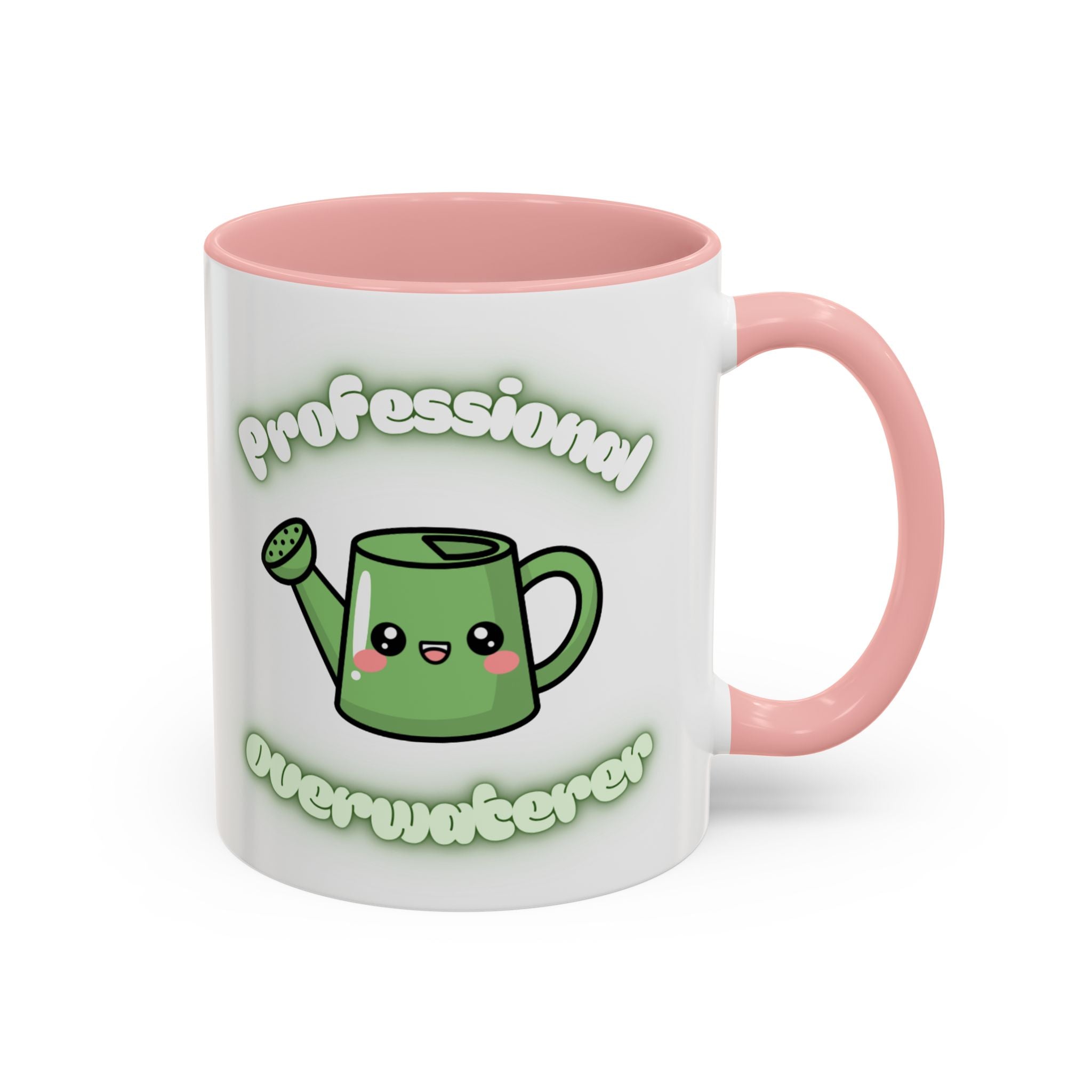 Professional Overwaterer Watering Can Coffee Mug — Cute Kawaii Plant Lover Accent Mug (11/15oz)